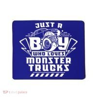 Just A Boy Who Loves Monster Trucks Monster Truck Driver Gift Mousepad thumb 0
