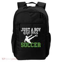 Just A Boy Who Loves Soccer Gift Backpack thumb 0