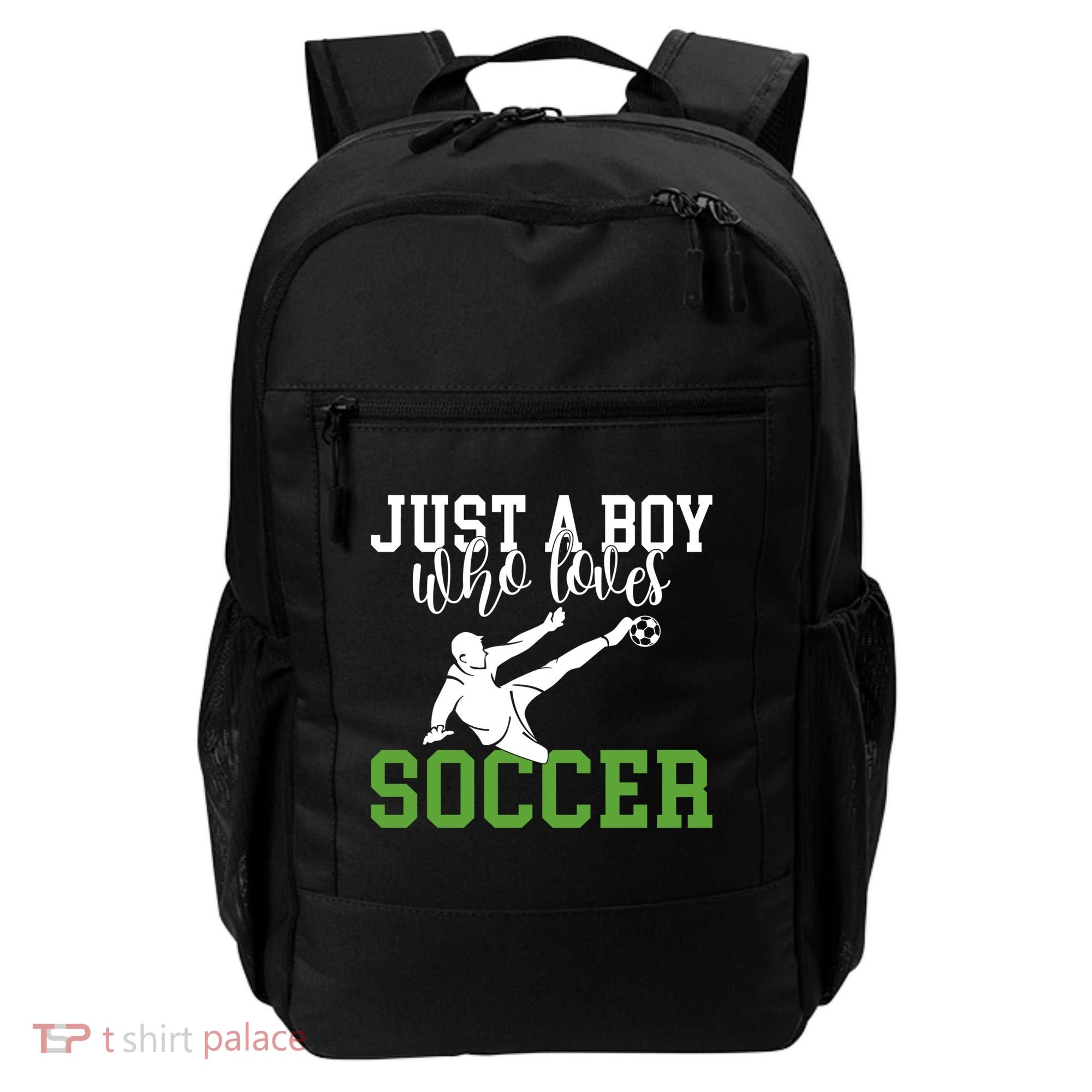 Just A Boy Who Loves Soccer Gift Backpack