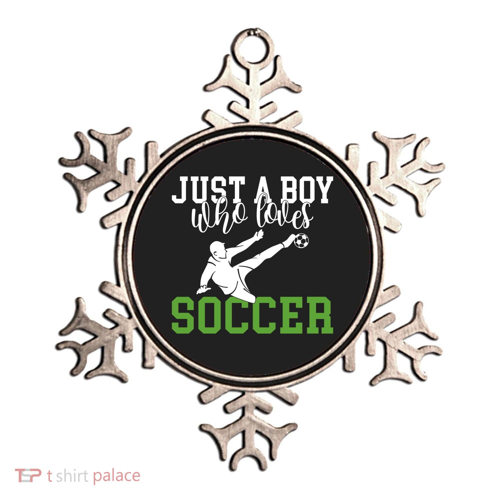 Just A Boy Who Loves Soccer Gift Ornament