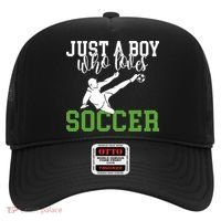 Just A Boy Who Loves Soccer Gift Hat thumb 0