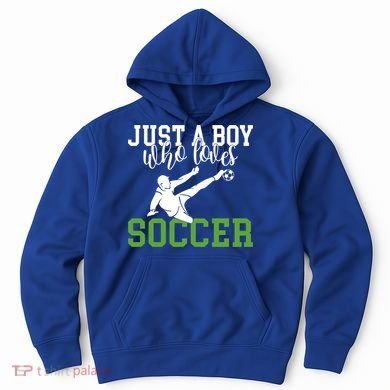 Just A Boy Who Loves Soccer Gift Hoodie