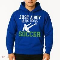 Just A Boy Who Loves Soccer Gift Hoodie thumb 2