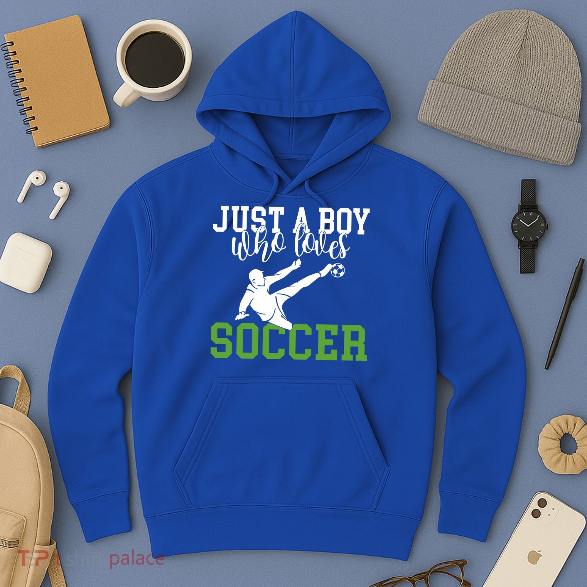 Just A Boy Who Loves Soccer Gift Hoodie