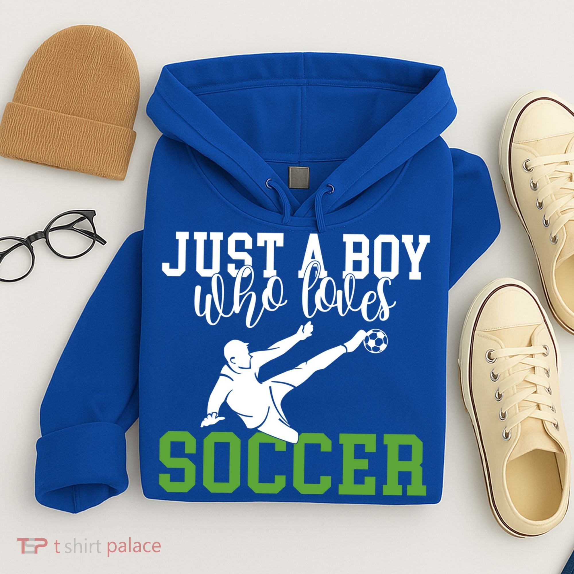 Just A Boy Who Loves Soccer Gift Hoodie