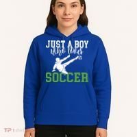 Just A Boy Who Loves Soccer Gift Hoodie thumb 5