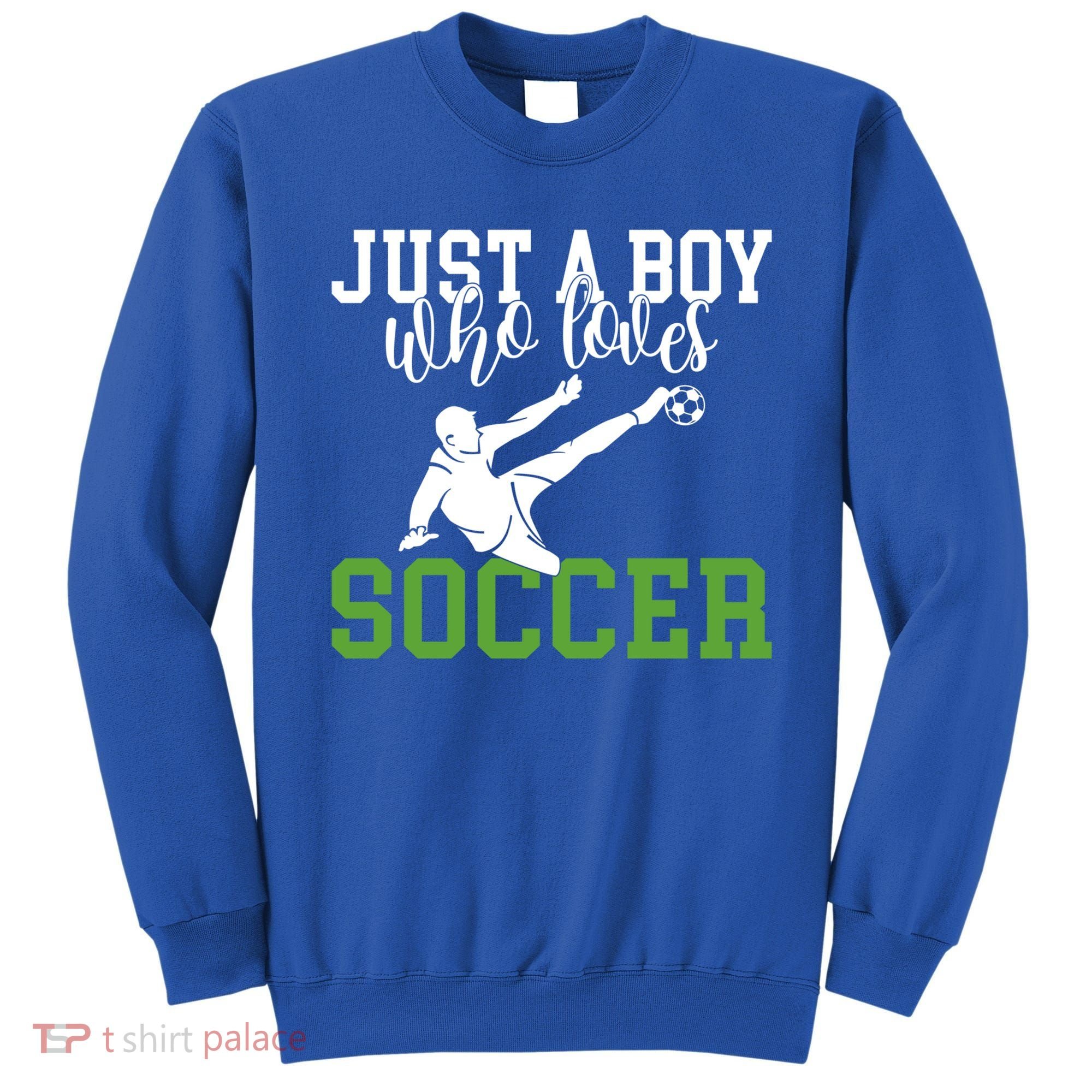 Just A Boy Who Loves Soccer Gift Sweatshirt
