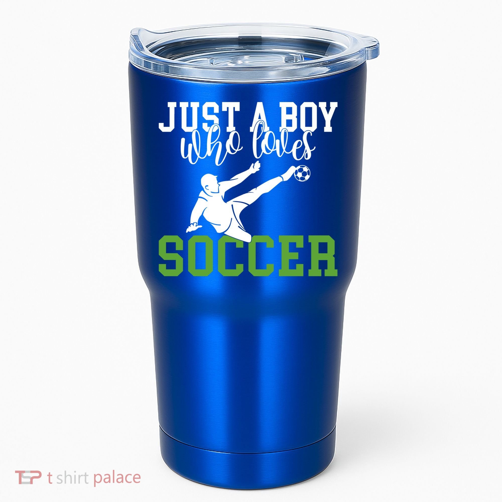 Just A Boy Who Loves Soccer Gift Tumbler