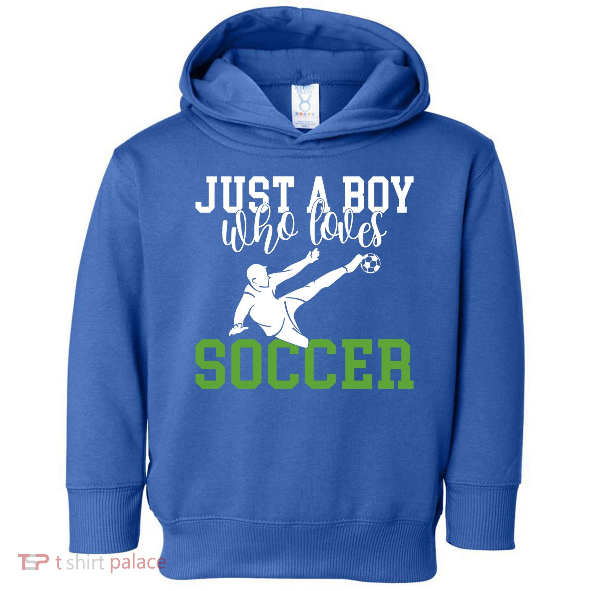 Just A Boy Who Loves Soccer Gift Toddler Hoodie
