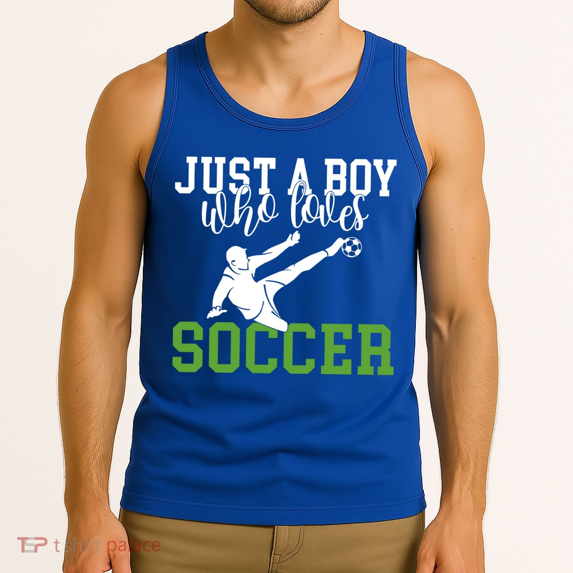 Just A Boy Who Loves Soccer Gift Tank Top