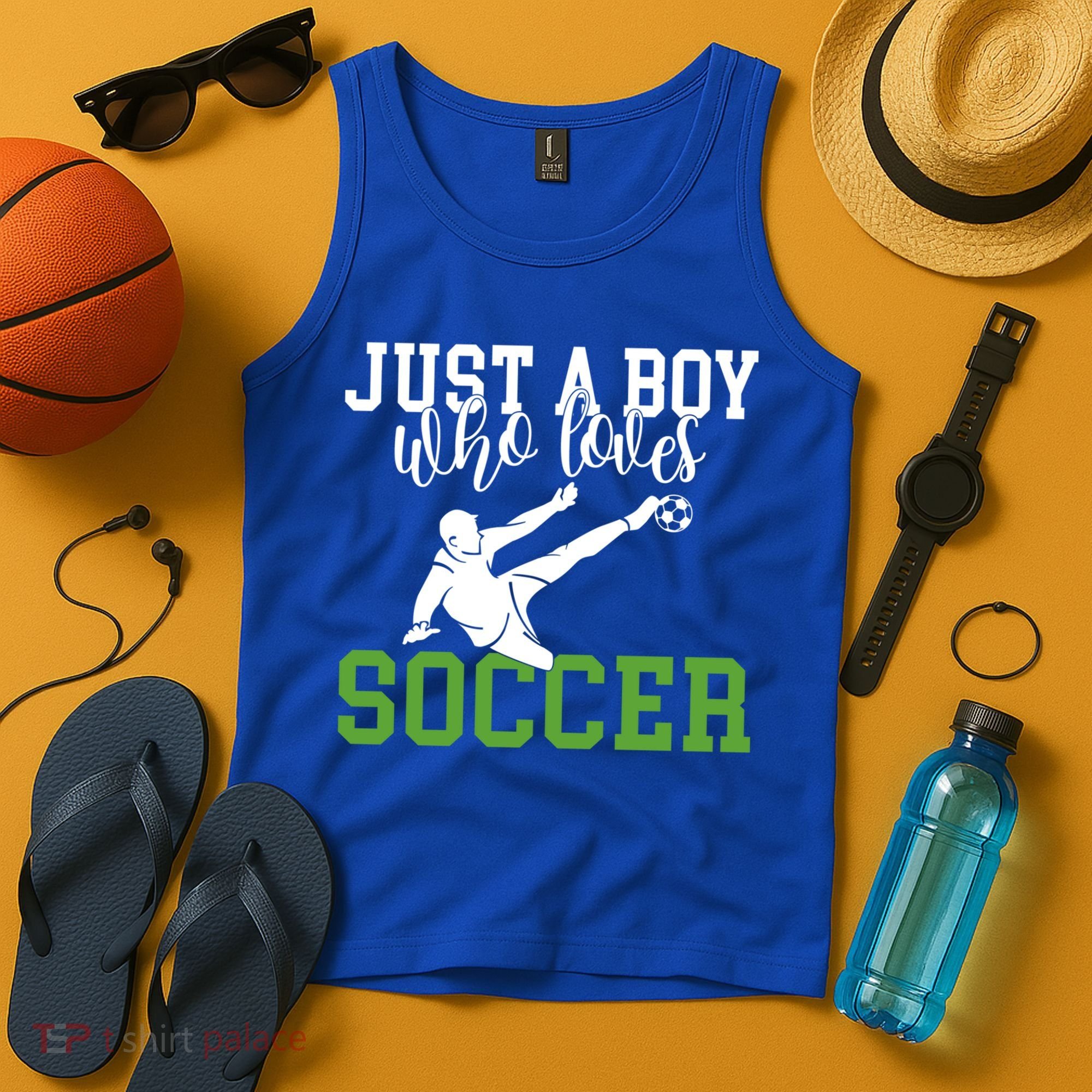 Just A Boy Who Loves Soccer Gift Tank Top