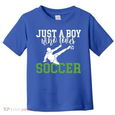 Just A Boy Who Loves Soccer Gift Toddler T-Shirt