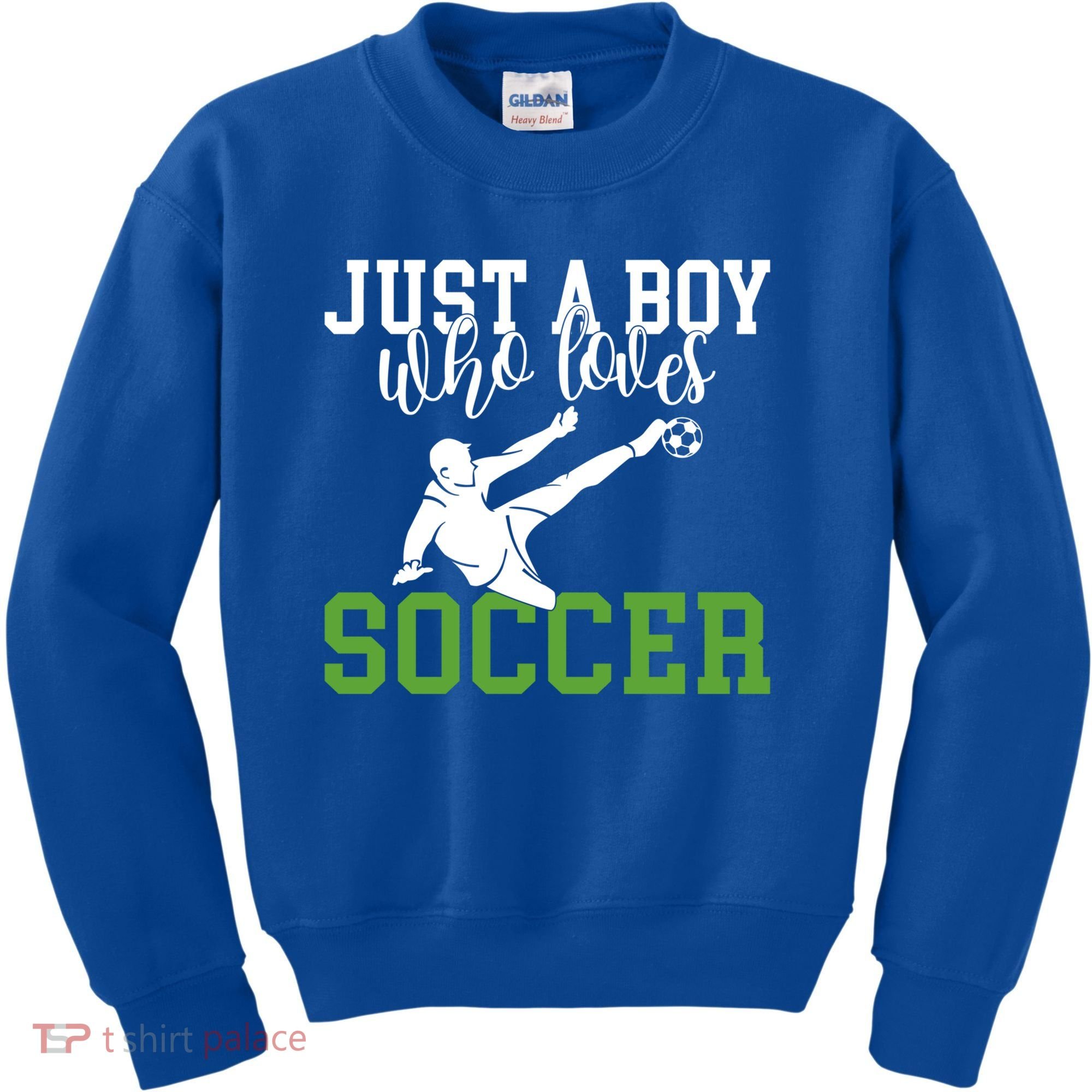 Just A Boy Who Loves Soccer Gift Kids Sweatshirt