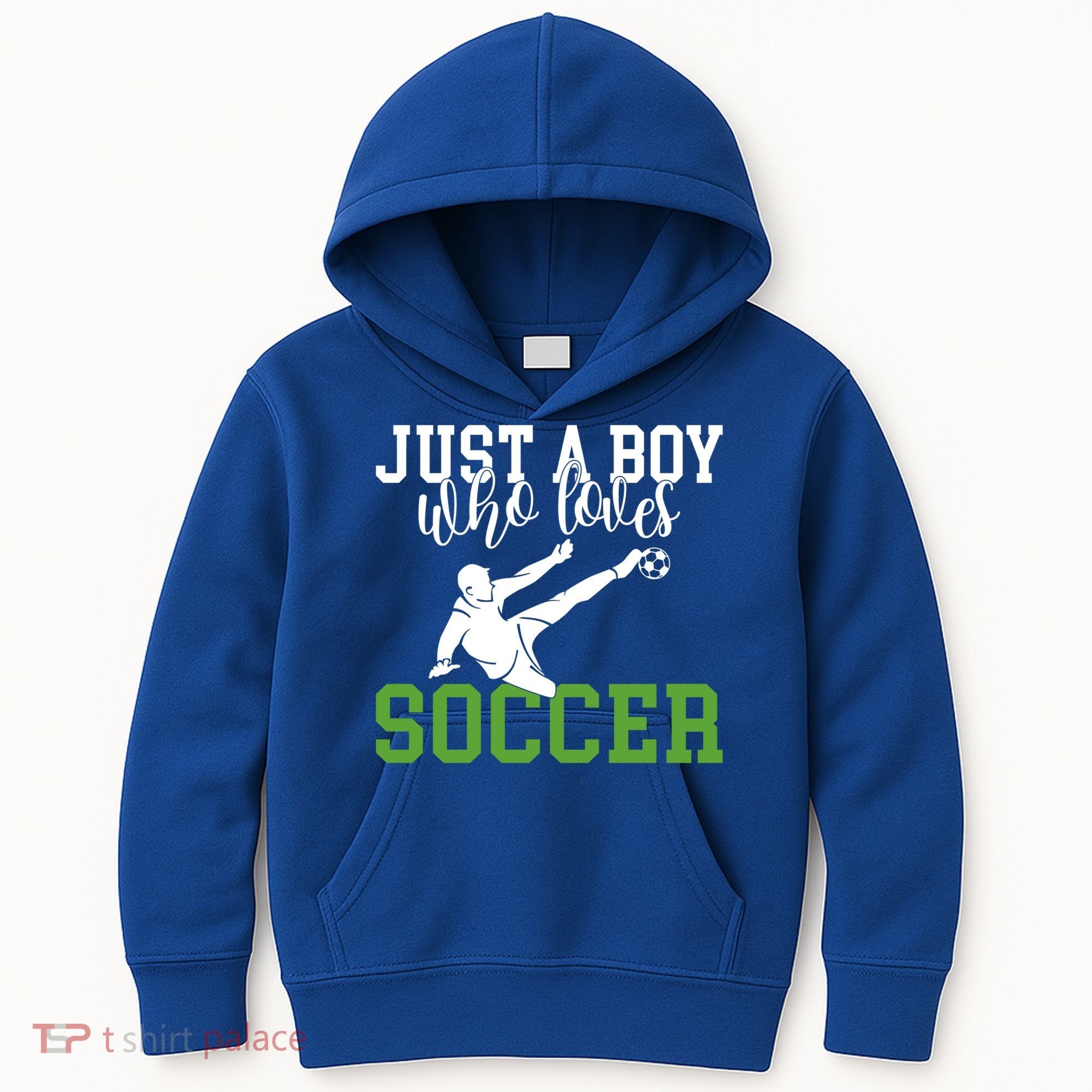 Just A Boy Who Loves Soccer Gift Kids Hoodie