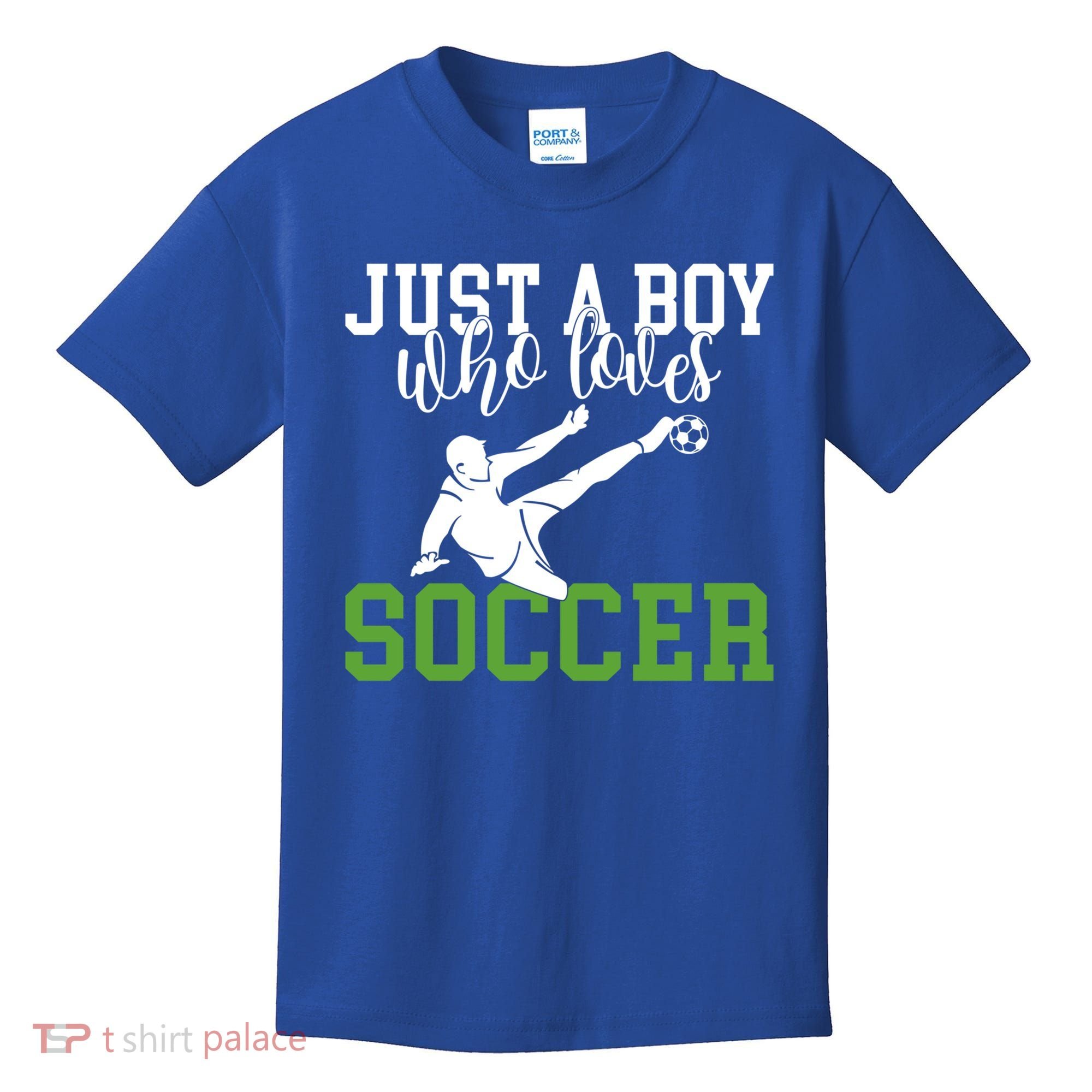 Just A Boy Who Loves Soccer Gift Kids T-Shirt