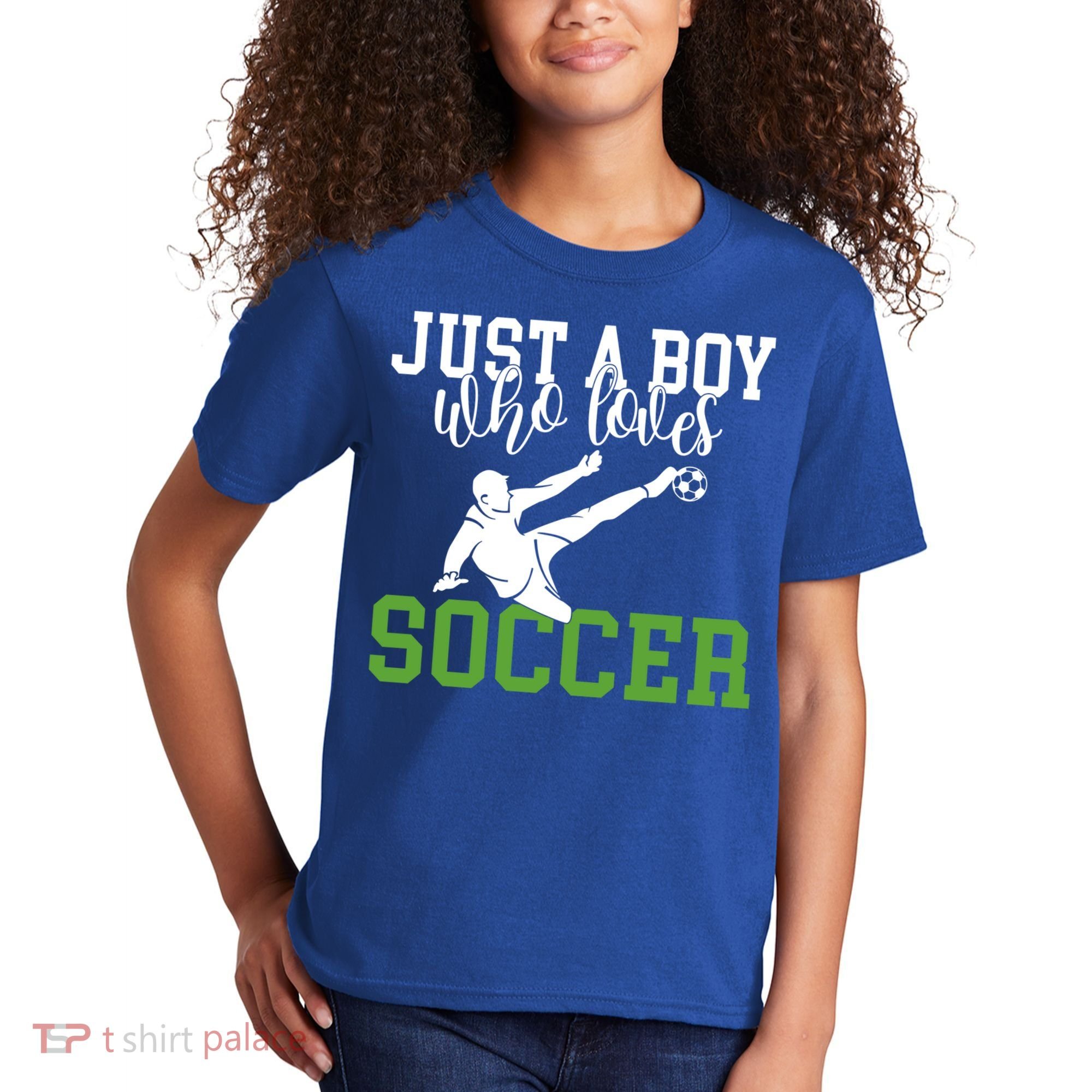 Just A Boy Who Loves Soccer Gift Kids T-Shirt