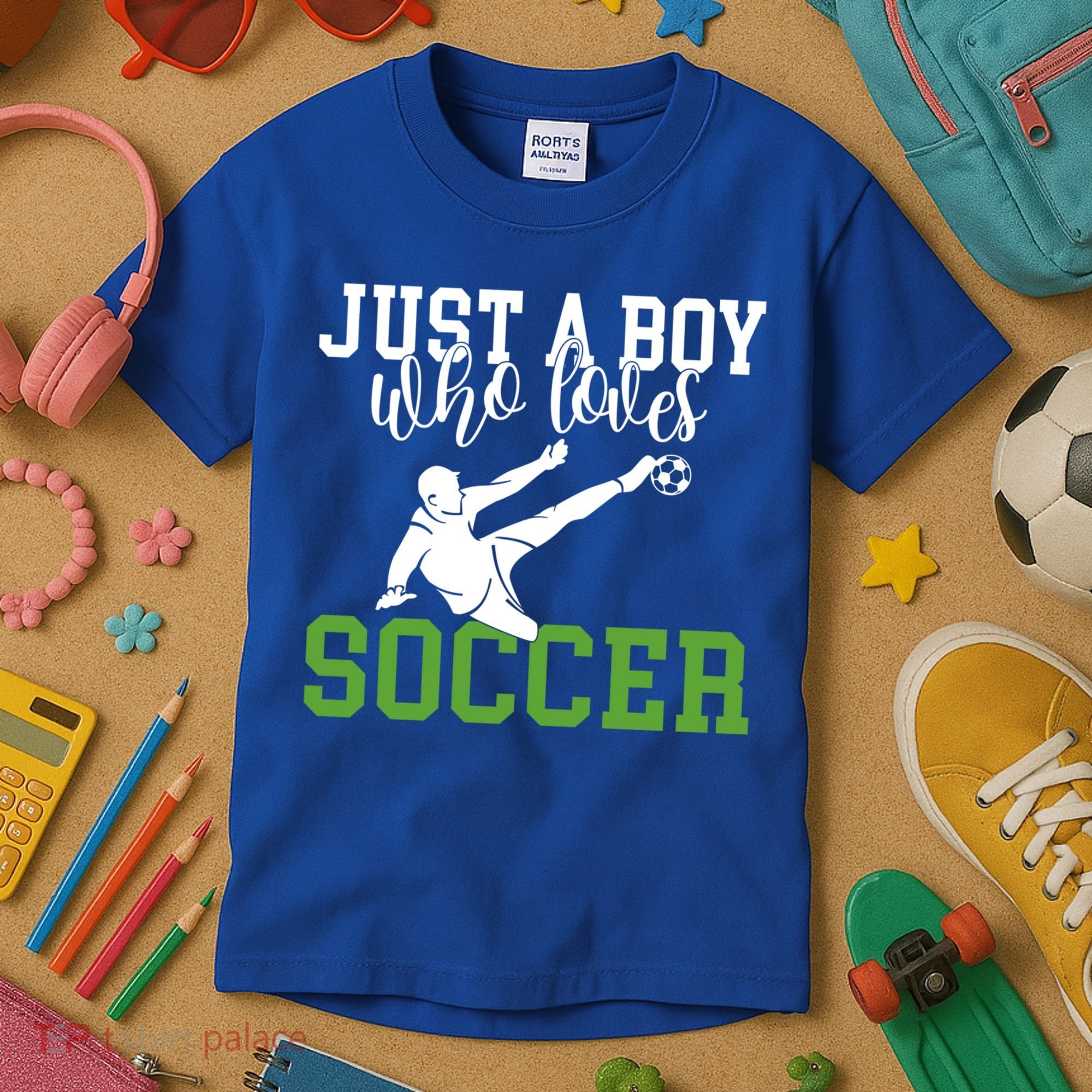 Just A Boy Who Loves Soccer Gift Kids T-Shirt