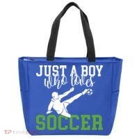 Just A Boy Who Loves Soccer Gift Tote Bag thumb 0