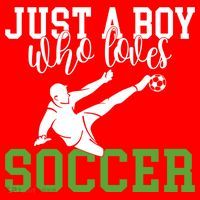 Just A Boy Who Loves Soccer Gift Santa Hat thumb 1