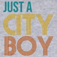 Just A City Boy Funny Women's Racerback Cropped Tank thumb 2