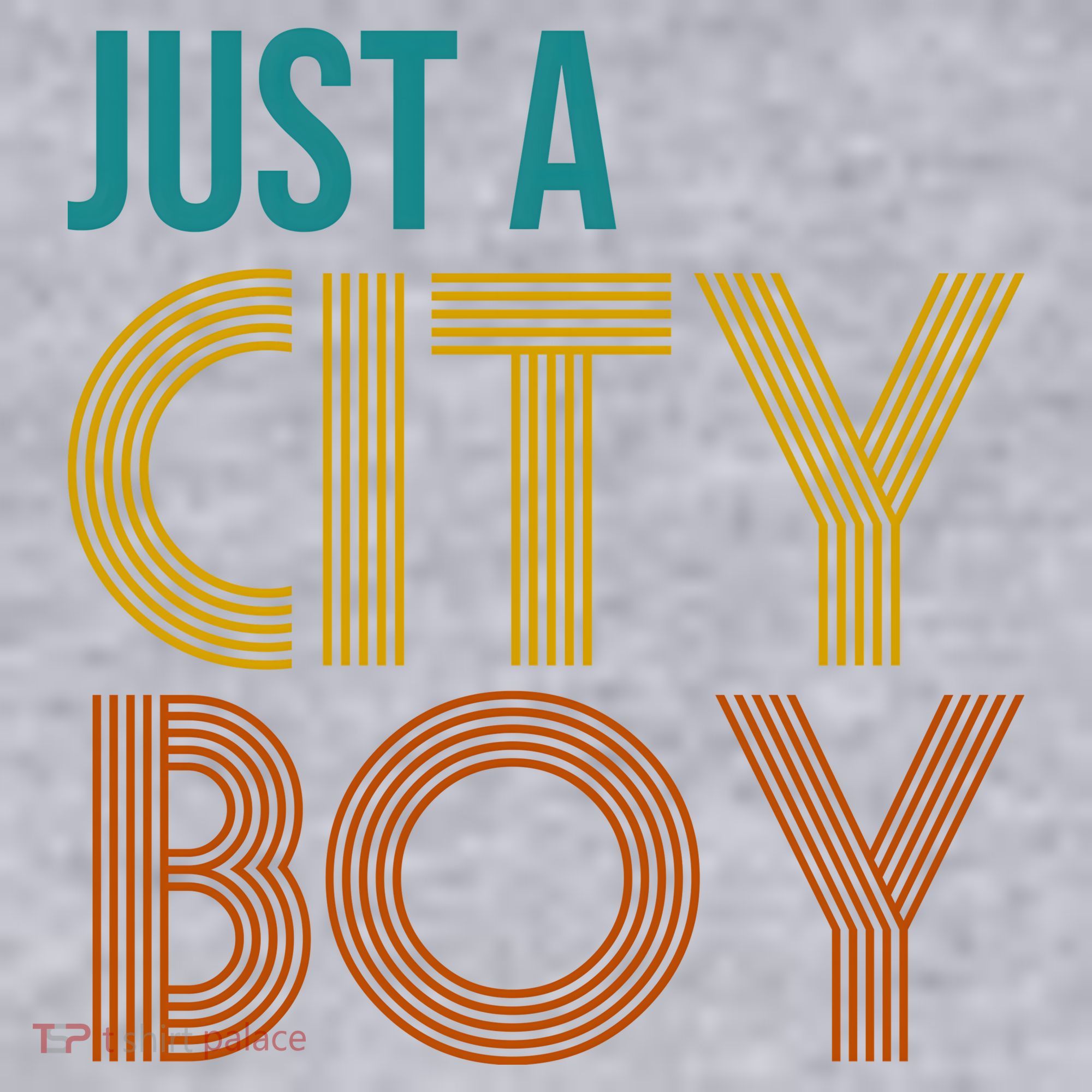 Just A City Boy Funny Women's Racerback Cropped Tank