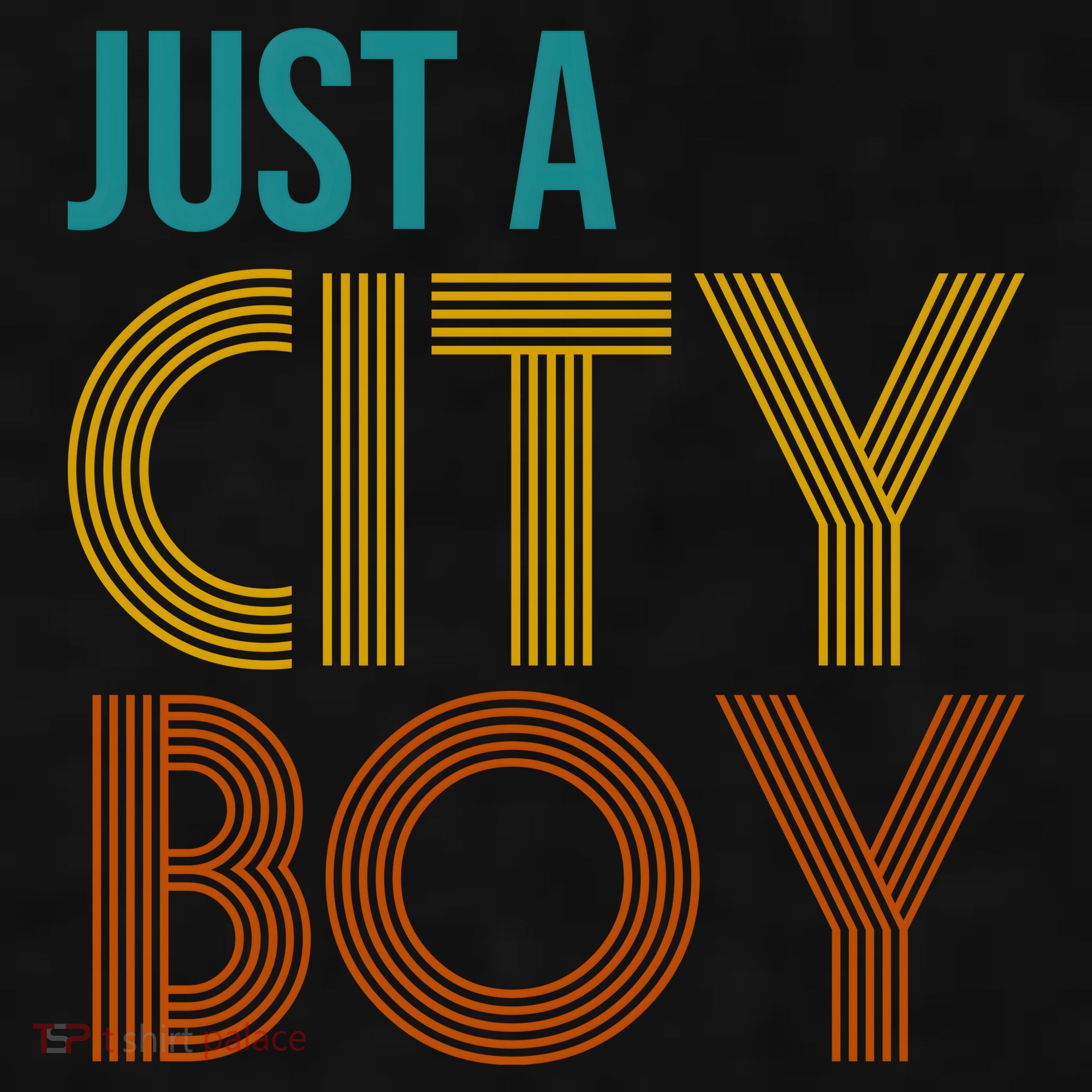 Just A City Boy Funny Ladies PosiCharge Tri-Blend Wicking Tank