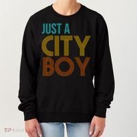 Just A City Boy Funny Women's Sweatshirt thumb 0