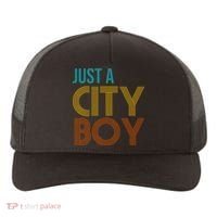 Just A City Boy Funny Yupoong Adult 5-Panel Trucker Hat thumb 0
