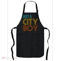 Just A City Boy Funny Apron thumb 0