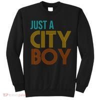 Just A City Boy Funny Sweatshirt thumb 0