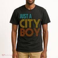 Just A City Boy Funny Tall T-Shirt thumb 2