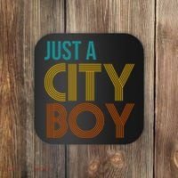 Just A City Boy Funny Coaster thumb 0