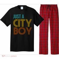 Just A City Boy Funny Pajama Set thumb 0