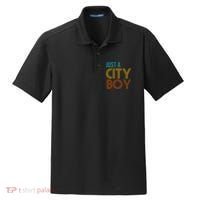Just A City Boy Funny Dry Zone Grid Polo thumb 0