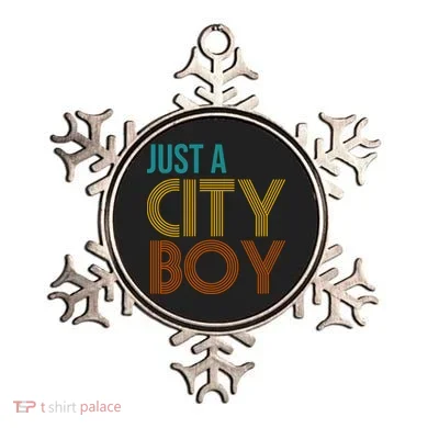Just A City Boy Funny Ornament