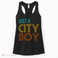 Just A City Boy Funny Women's Tank Top thumb 0