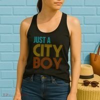 Just A City Boy Funny Women's Tank Top thumb 2
