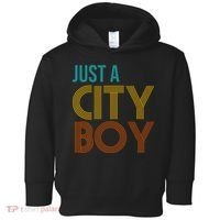 Just A City Boy Funny Toddler Hoodie thumb 0