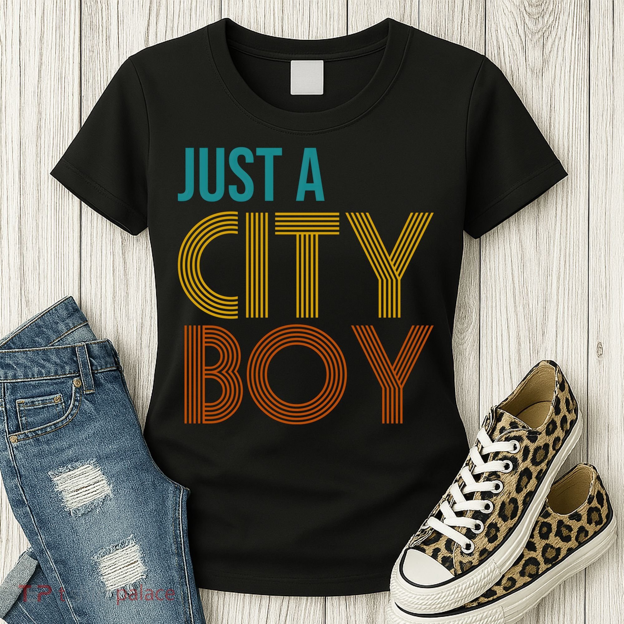 Just A City Boy Funny Women's T-Shirt