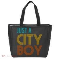 Just A City Boy Funny Tote Bag thumb 0