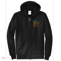 Just A City Boy Funny Full Zip Hoodie thumb 0