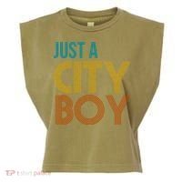 Just A City Boy Funny Garment-Dyed Women's Muscle Tee thumb 0