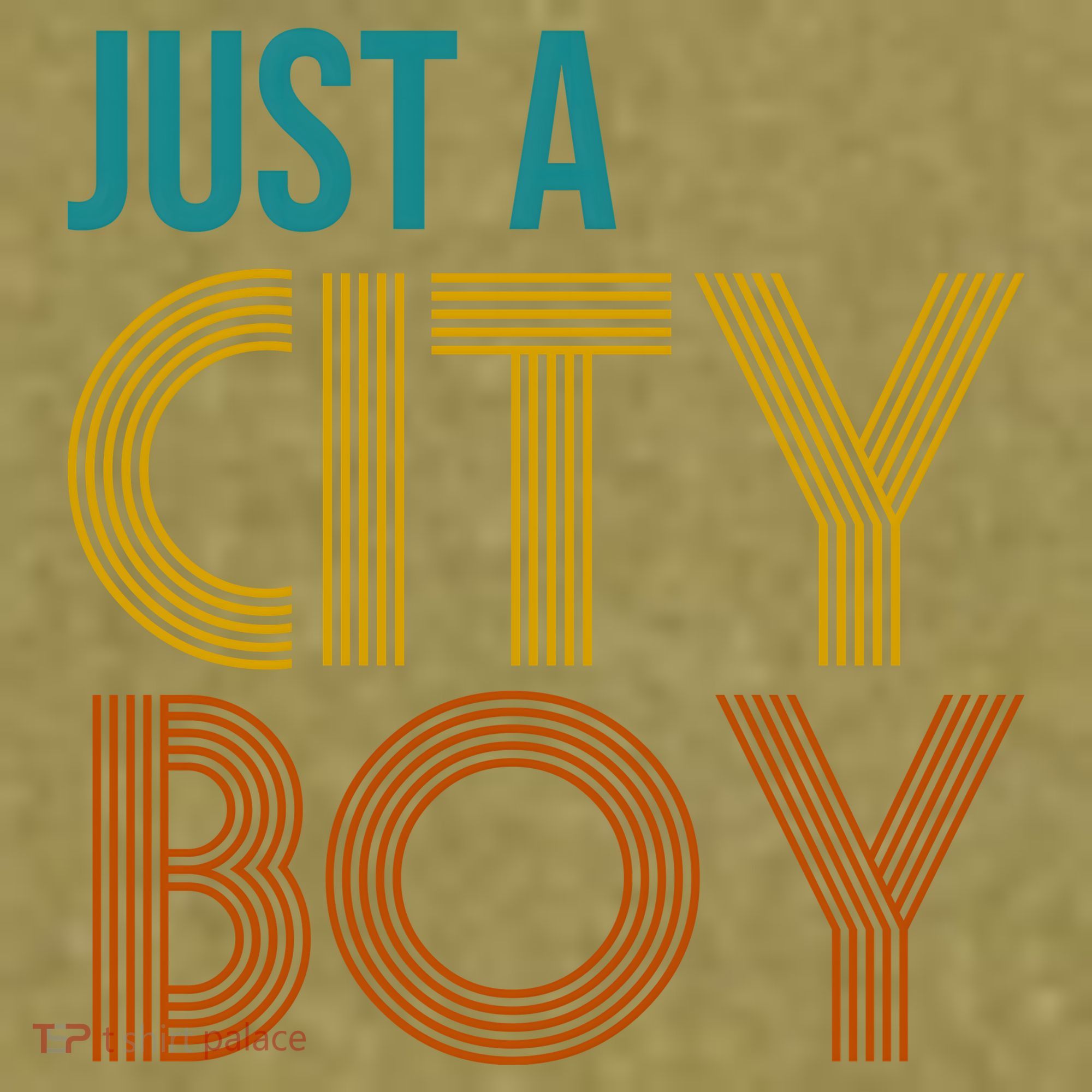 Just A City Boy Funny Garment-Dyed Women's Muscle Tee