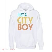 Just A City Boy Funny Comfort Colors Garment-Dyed Hooded Sweatshirt thumb 0
