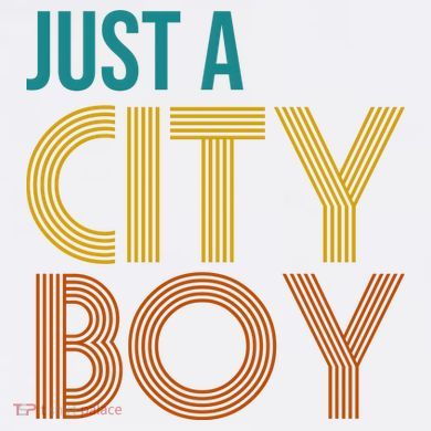 Just A City Boy Funny Comfort Colors Garment-Dyed Hooded Sweatshirt