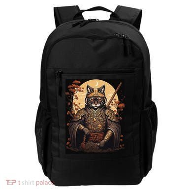 Japanese Art Cat Ninja Ukiyo-e Anime Style Samurai Cat Backpack
