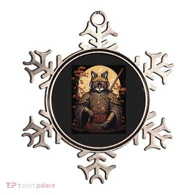 Japanese Art Cat Ninja Ukiyo-e Anime Style Samurai Cat Ornament