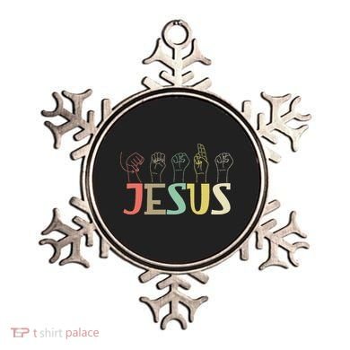 Jesus ASL Christian Deaf DHH ASL Teacher Sign Language Ornament