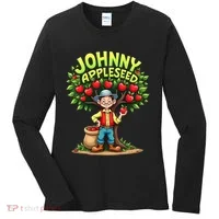 Johnny Appleseed Costume Women's Long Sleeve Shirt thumb 0