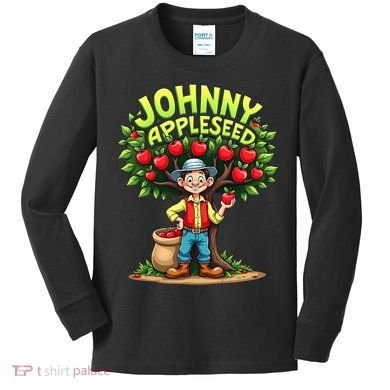 Johnny Appleseed Costume Kids Long Sleeve Shirt